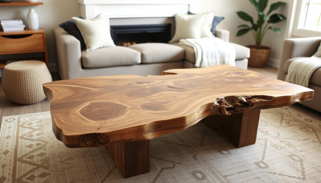 live edge coffee table​