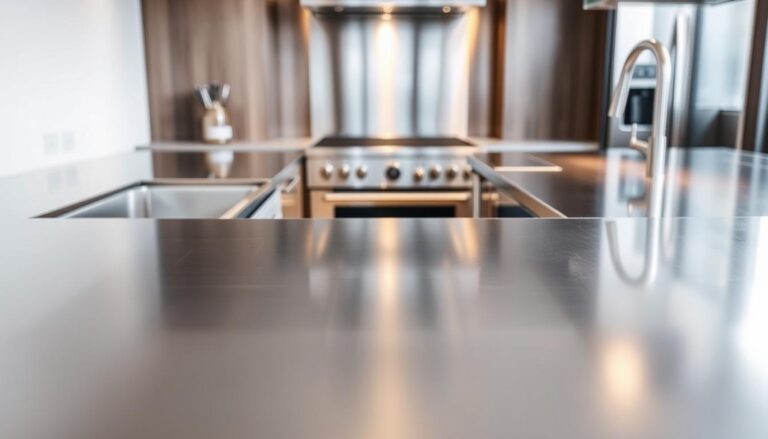 stainless steel countertops